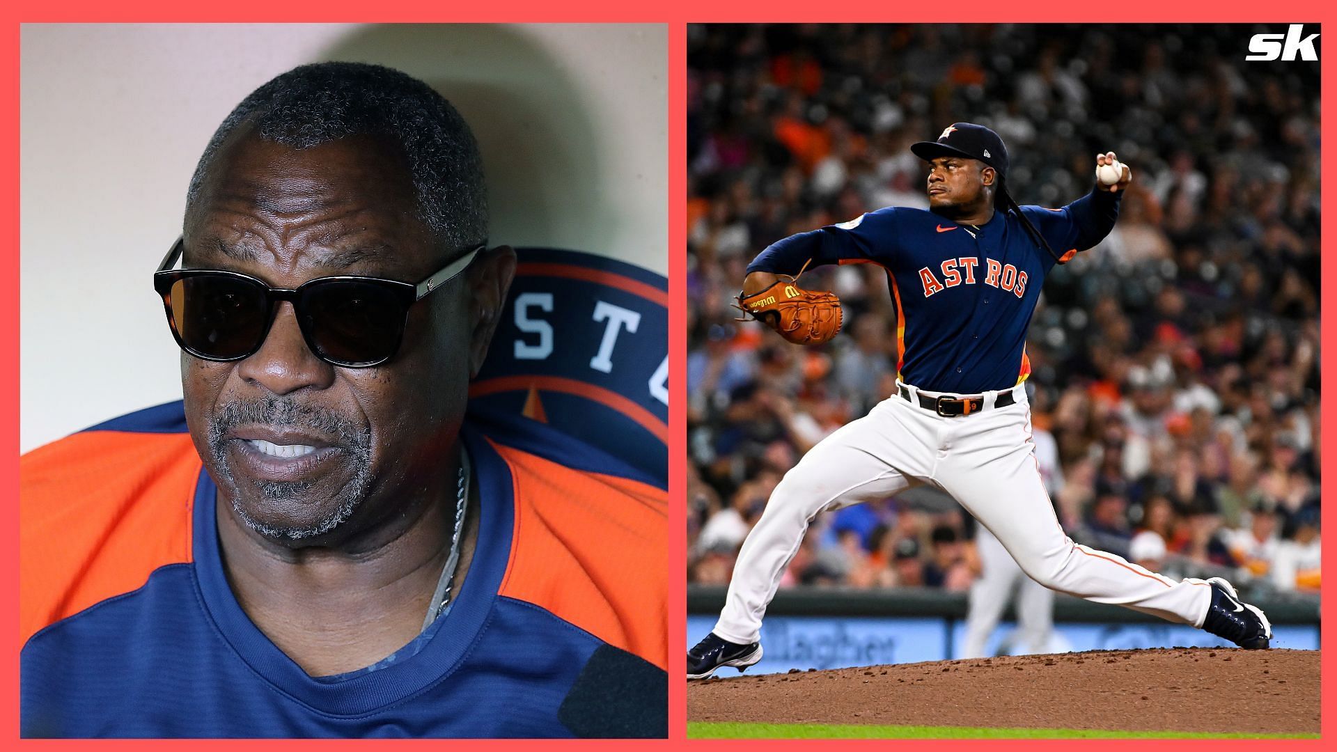 Astros manager Dusty Baker dazzly with Framber Valdez