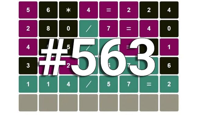 Nerdle today August 8 answers & hints (Nerdle #563)