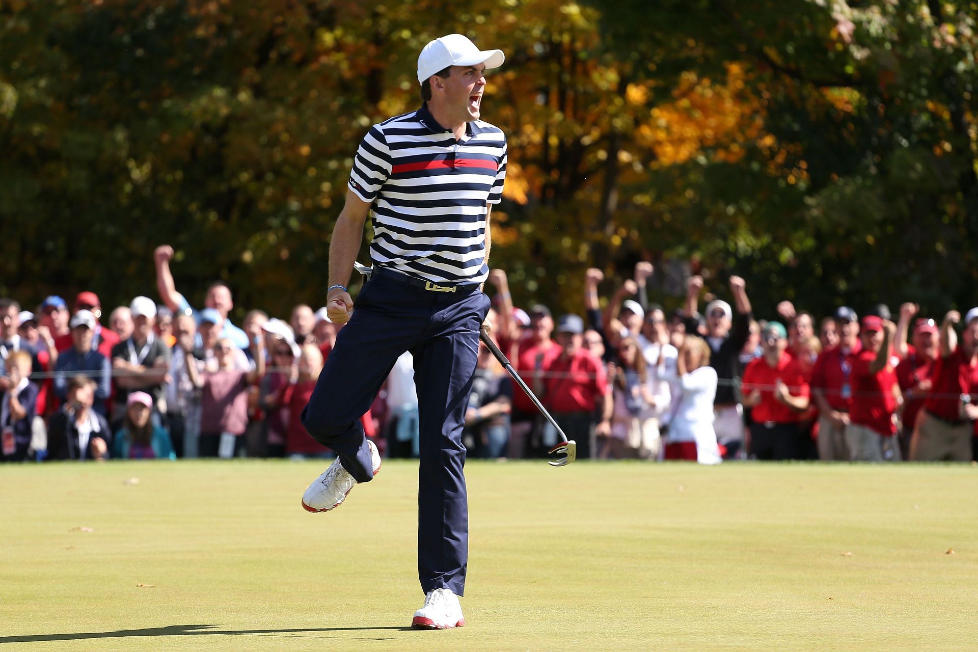 Keegan Bradley at the 2012 Ryder Cup (via Getty Images)