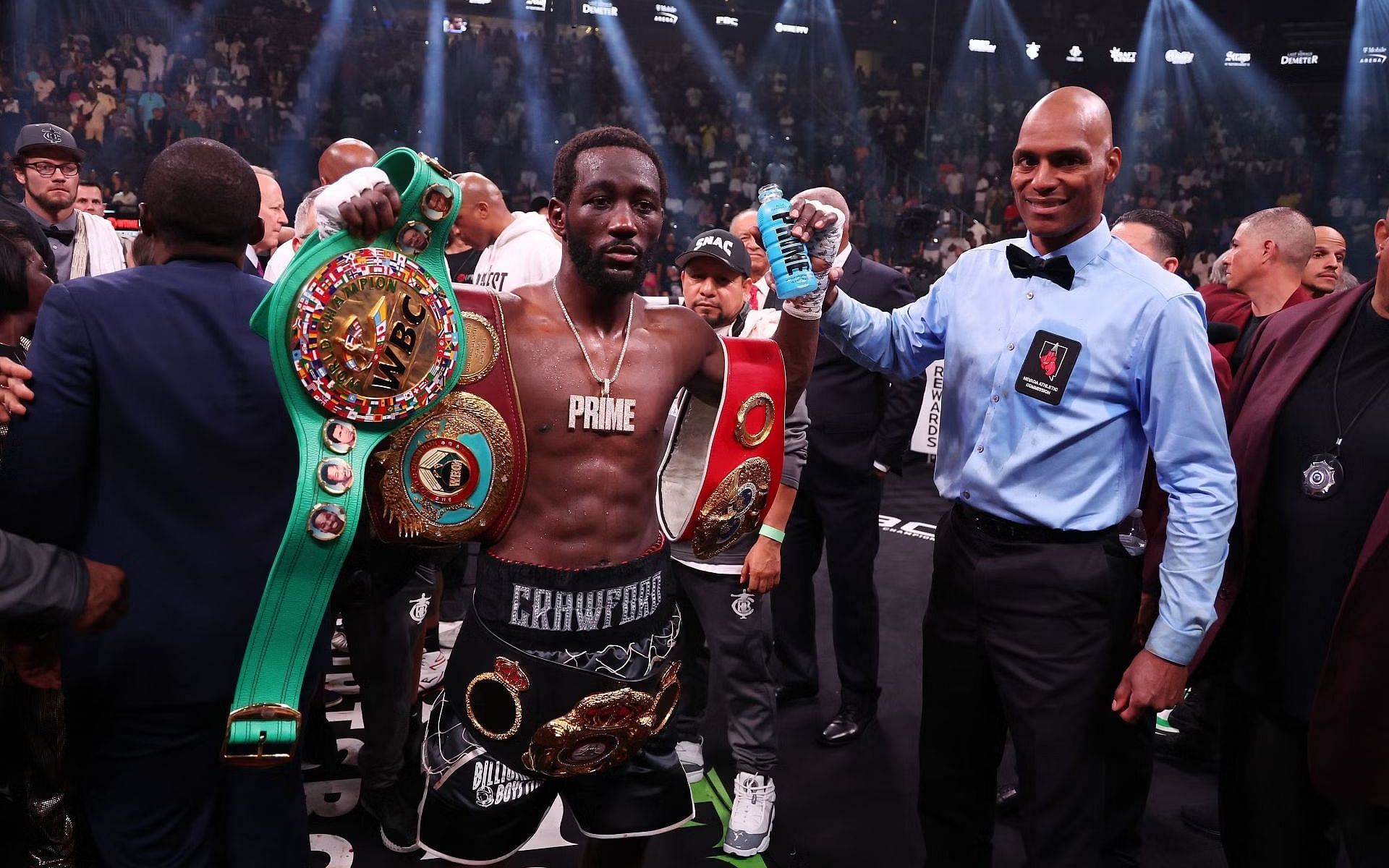 Could boxing sensation Terence Crawford move all the way up to 168lbs? [Image Credit: Getty]