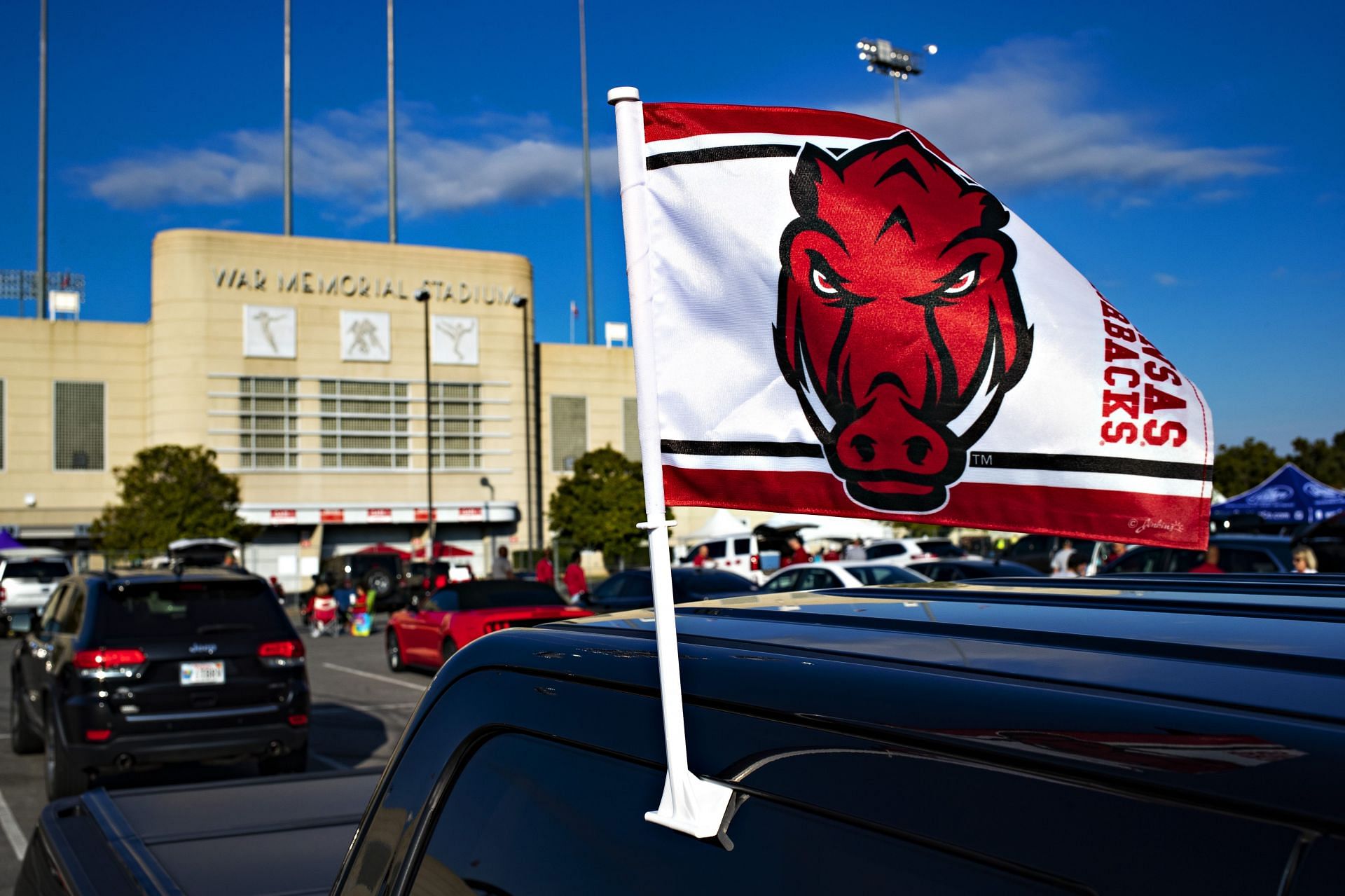 The Hogs play some matches a season down in Little Rock due to historic ties