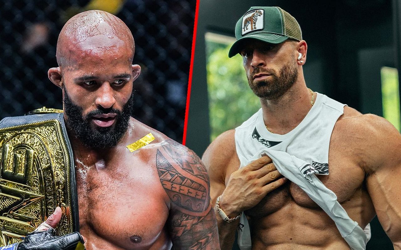 Demetrious Johnson (left) and Bradley Martyn (right).