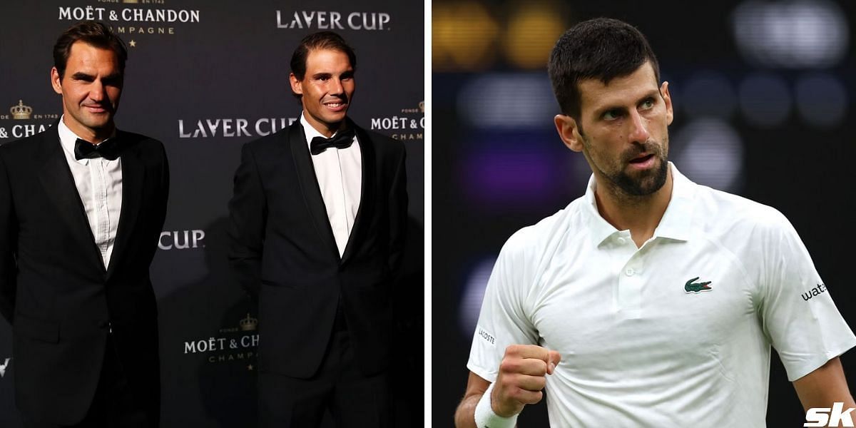 Roger Federer, Rafael Nadal and Novak Djokovic.