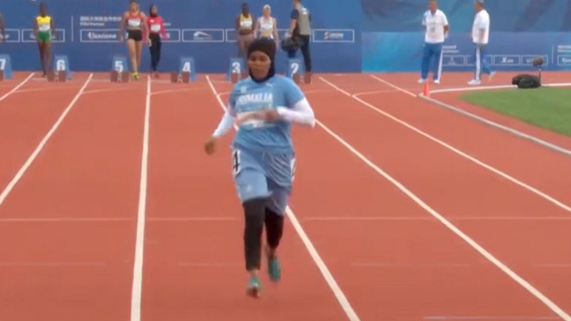 Somali athlete at the World University Games in China (Image via Sportskeeda)