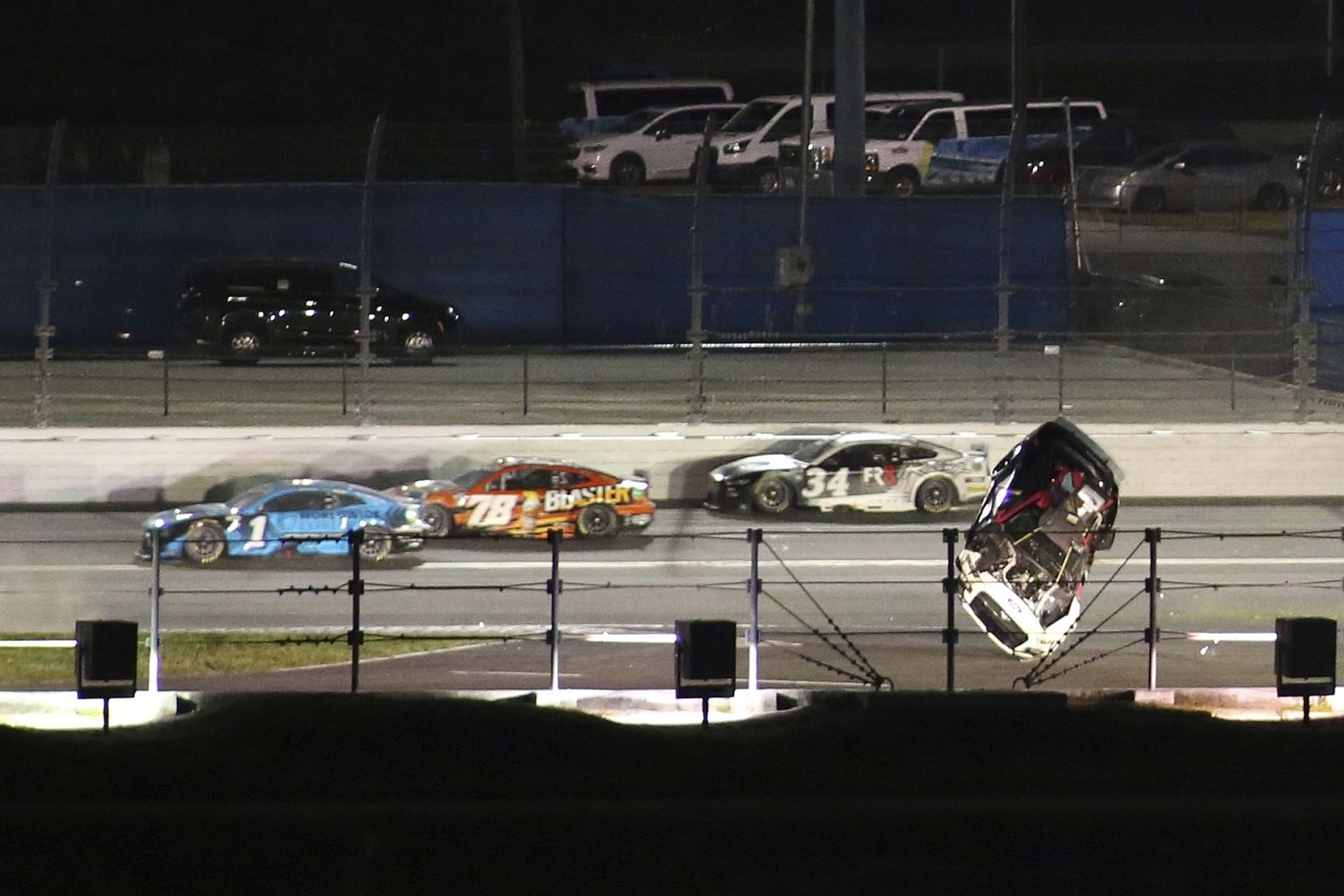 Ryan Preece airborne at Daytona