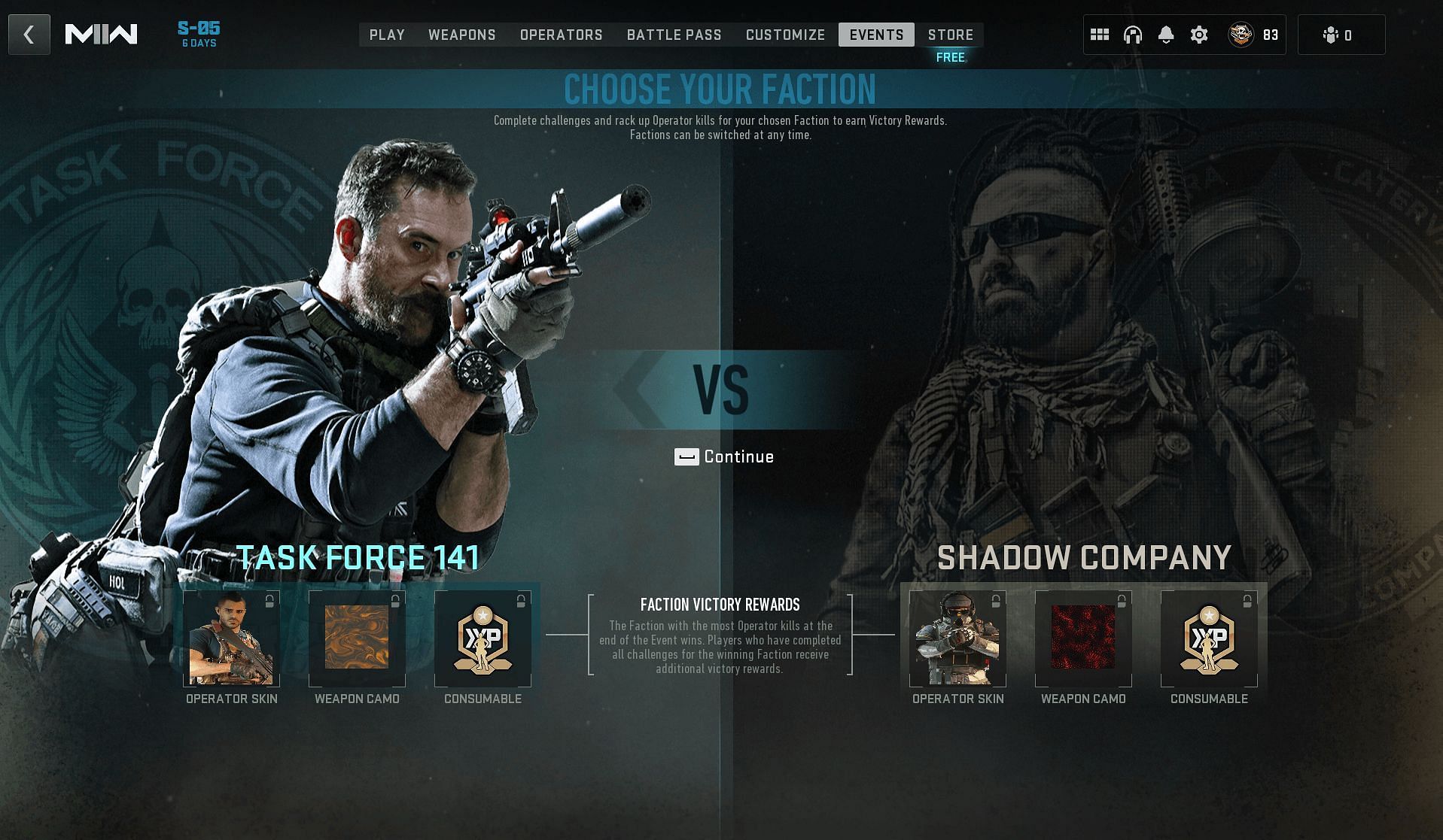 New Faction Showdown event of Modern Warfare 2 Season 5 (Image via Activision)