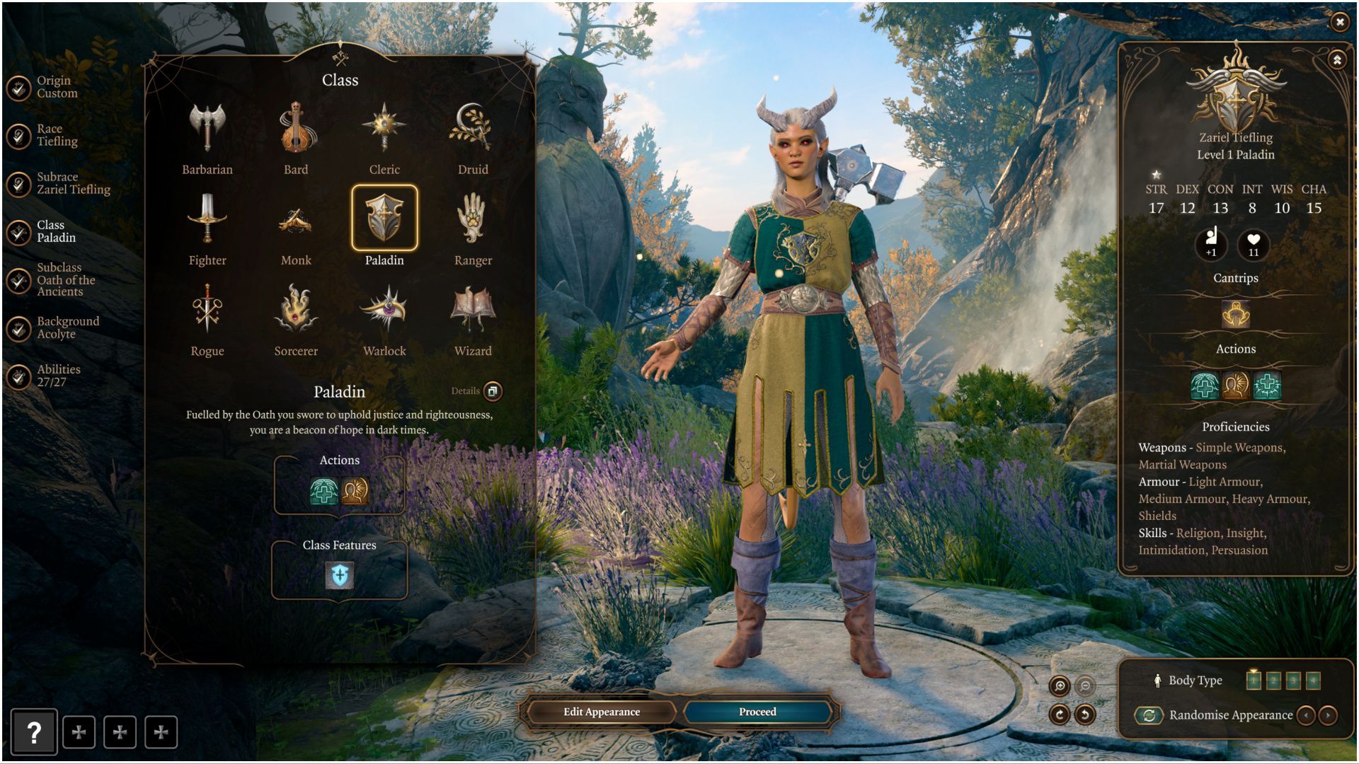 You can build your character as per your preferred playstyle (Image via Larian Studios)