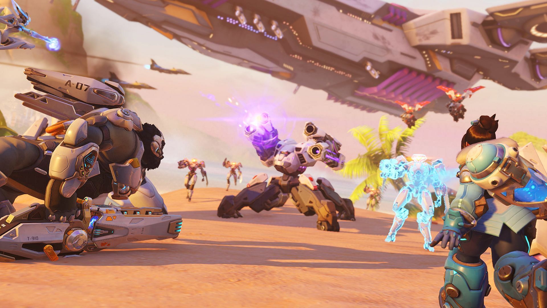 Turn those Null Sector bots into scrap (Image via Blizzard Entertainment)