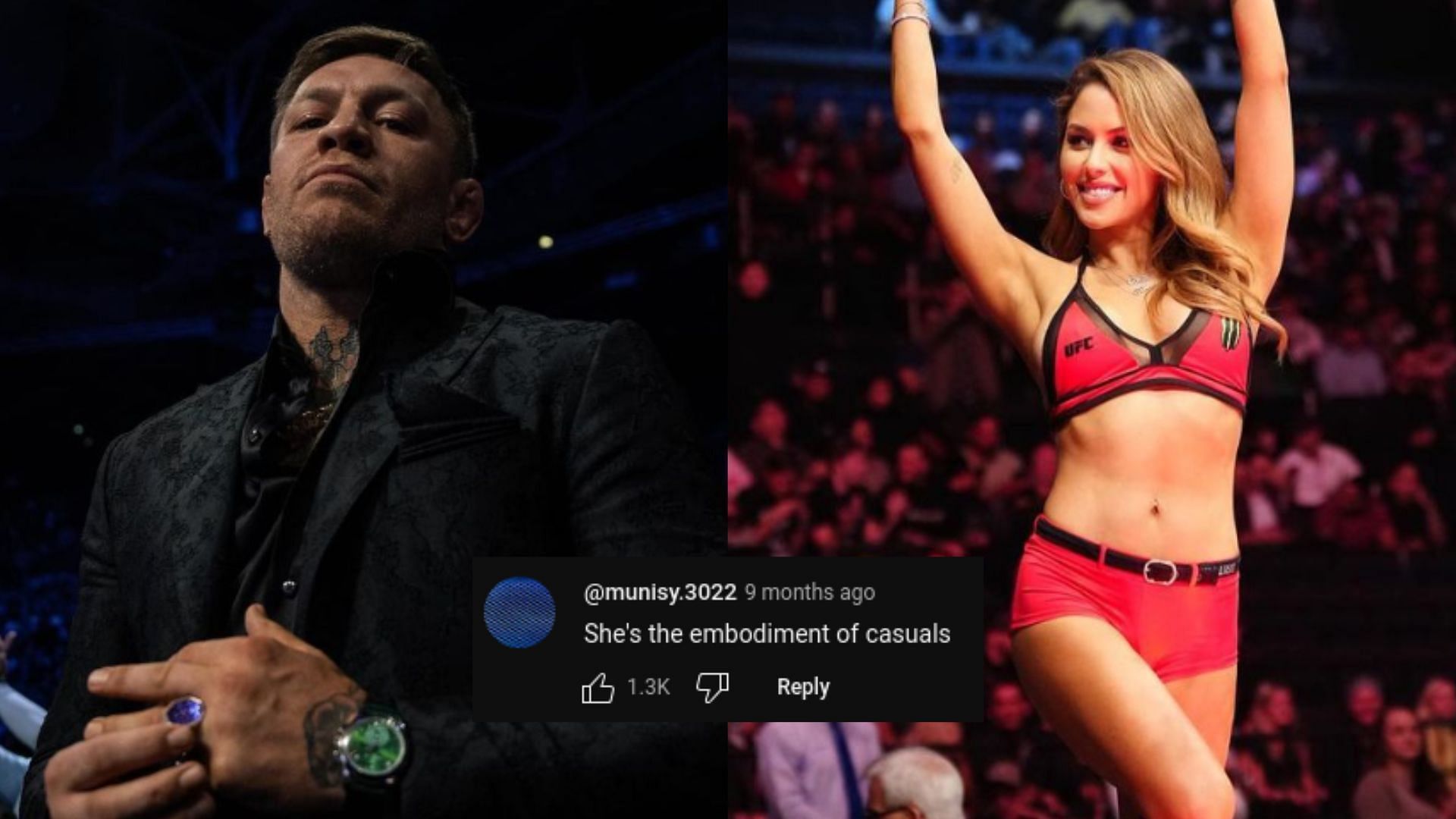 Conor McGregor (left), Brittney Palmer (right) [Images courtesy of @thenotoriousmma &amp; @brittneypalmer on Instagram]