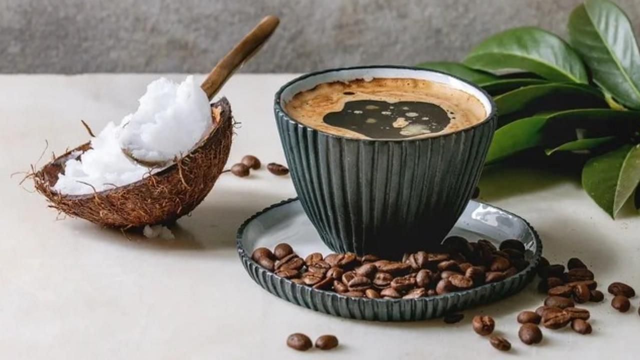 Coconut oil in coffee (Image via Getty Images)