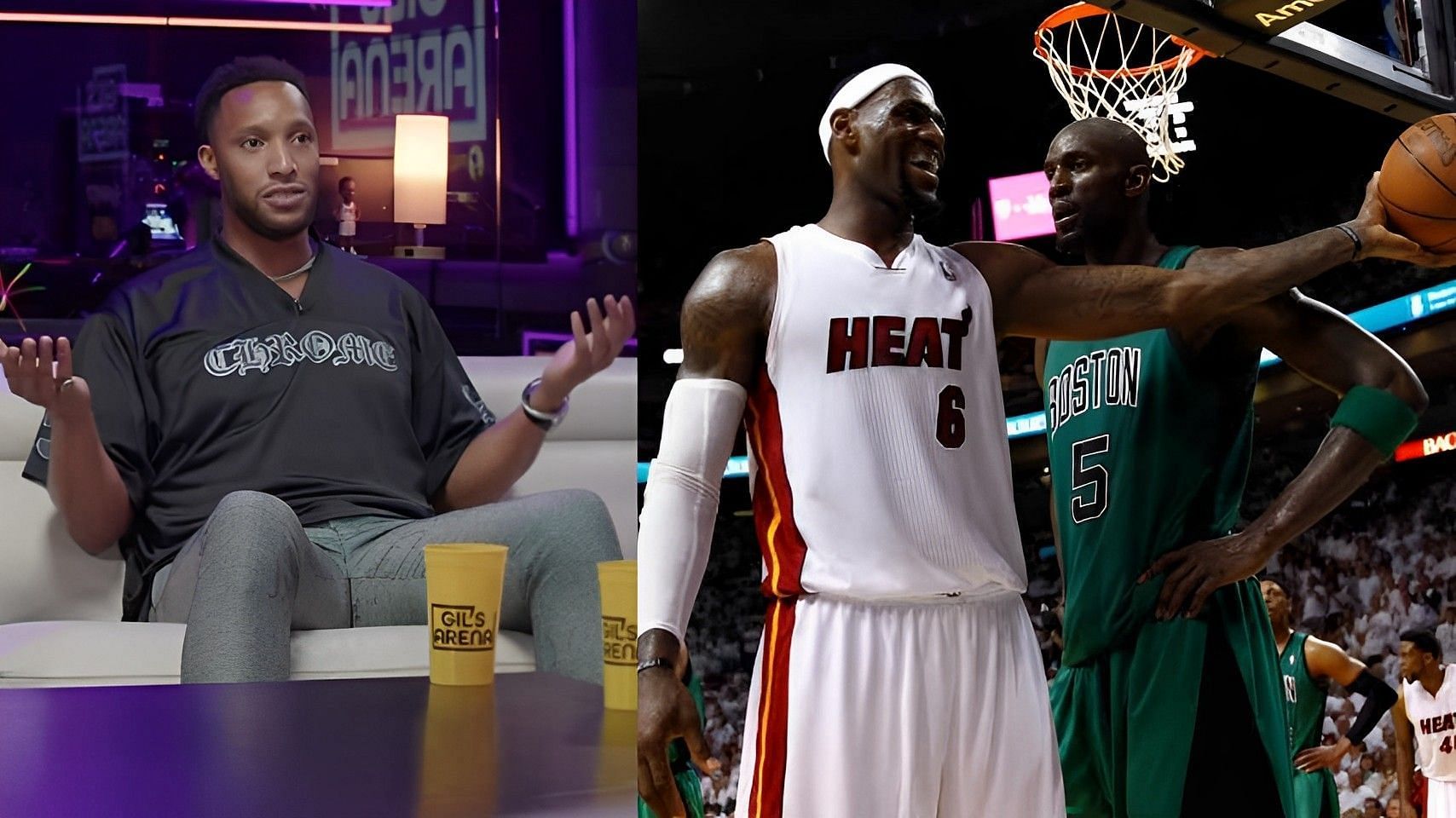 Former 10-year NBA veteran Evan Turner and former Miami Heat and Boston Celtics stars LeBron James and Kevin Garnett