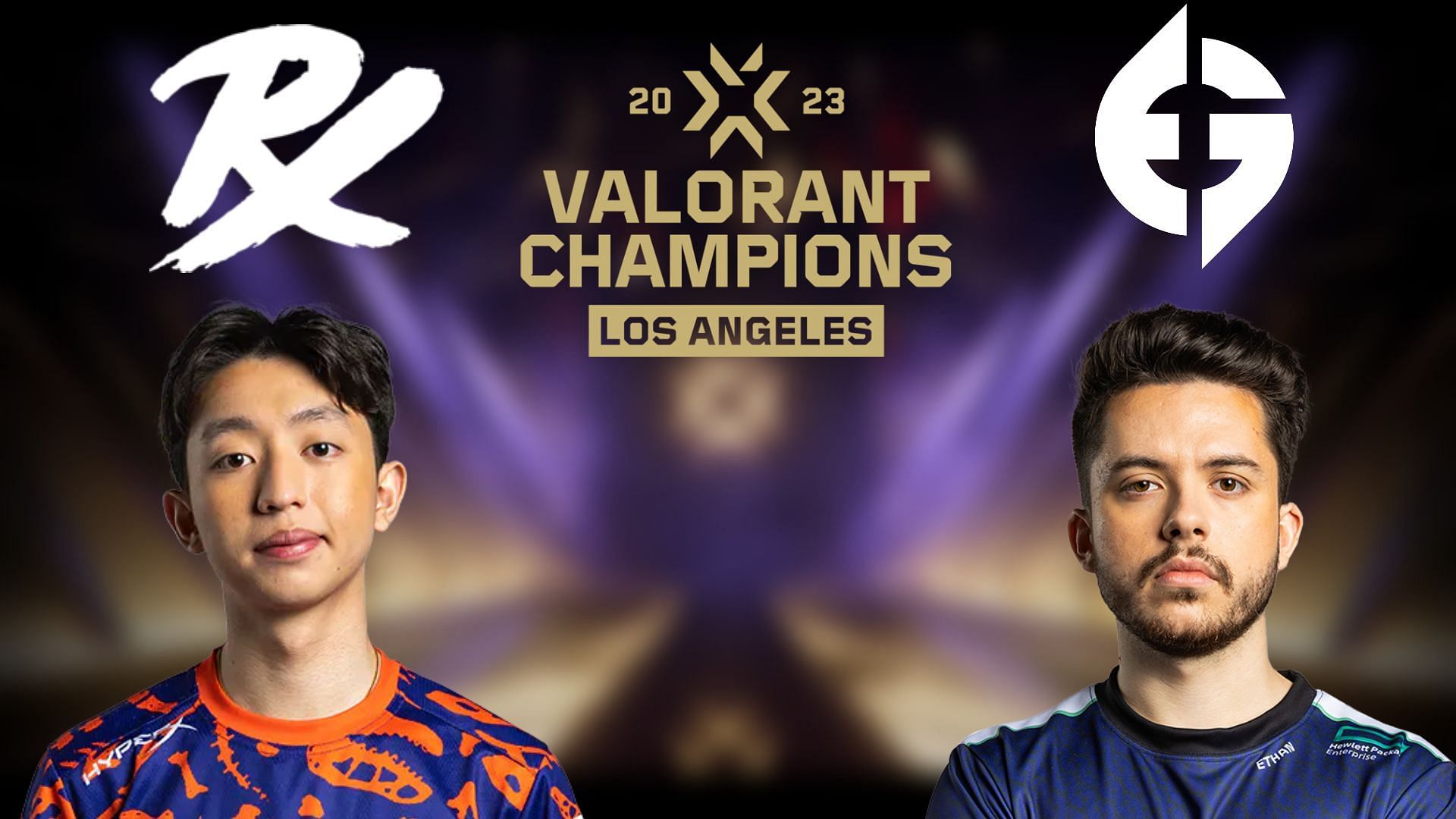Paper Rex vs Evil Geniuses at Valorant Champions 2023 (Image via Sportskeeda)