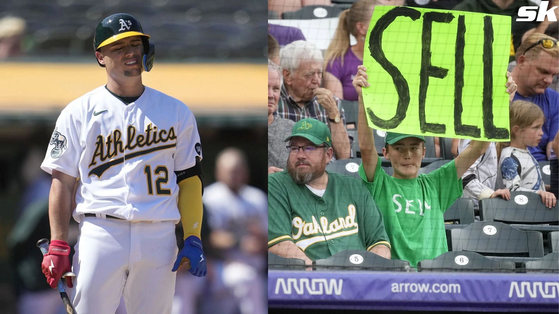 MLB appears to edit out critical Oakland A's fan signs, league