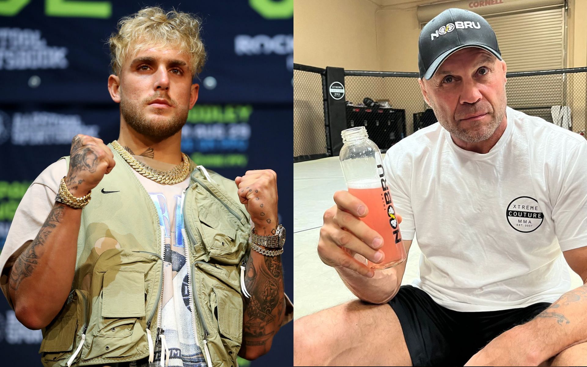Jake Paul and Randy Couture [Image credits: Getty Images and @xcnatch on Instagram]