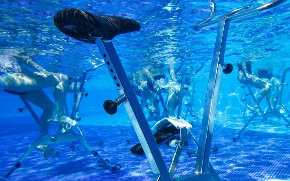 Underwater Spinning (Image via Getty Images)