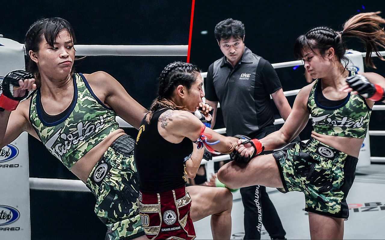 Stamp Fairtex vs. Janet Todd for the ONE atomweight Muay Thai world championship [Credit: ONE Championship]
