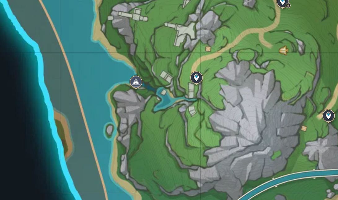 First mysterious core location. (Image via HoYoverse)