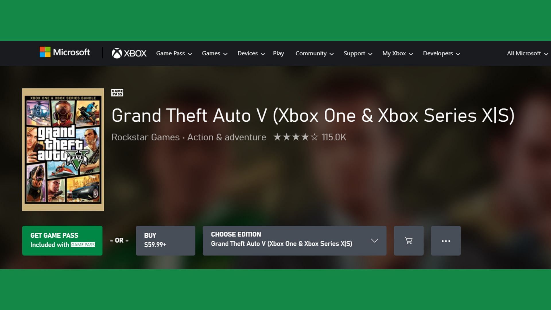 Comprar Grand Theft Auto V Xbox ONE Microsoft Store