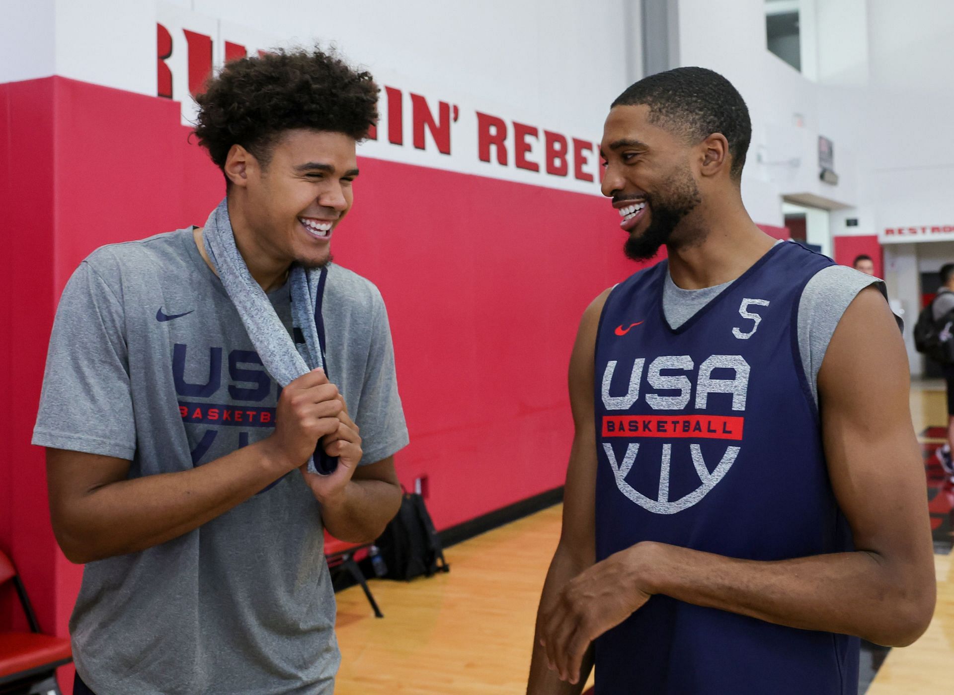 2023 FIBA World Cup - Cam Johnson and Mikal Bridges of Team USA