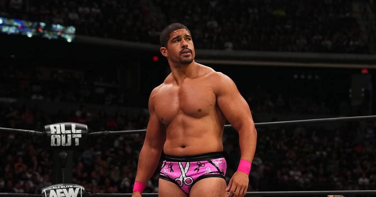 Anthony Bowens in the ring in AEW