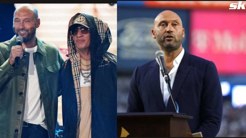 Yankees stadium goes wild as Derek Jeter joins Kid Capri on-stage