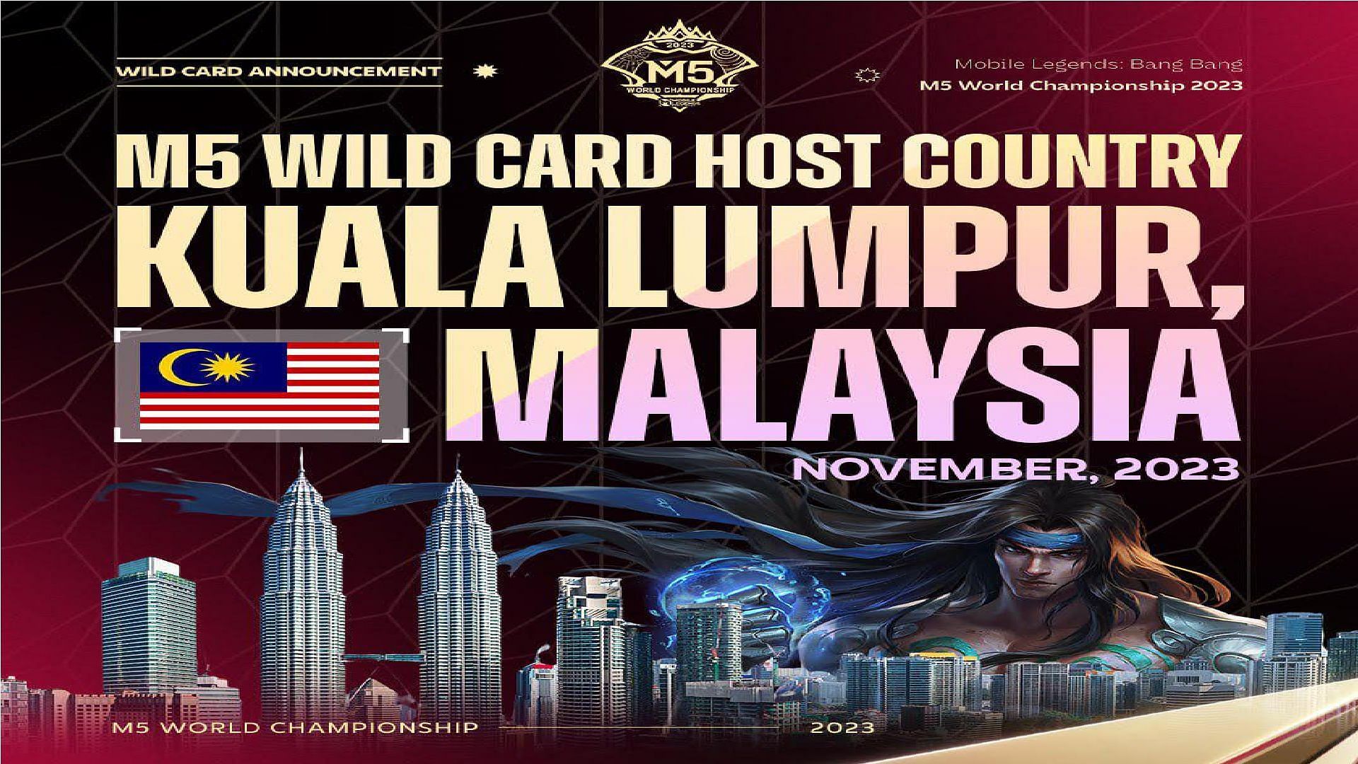 Malaysia will also host the M5 Wild Card competition after MPL MY Season 12 (Image via Moonton)