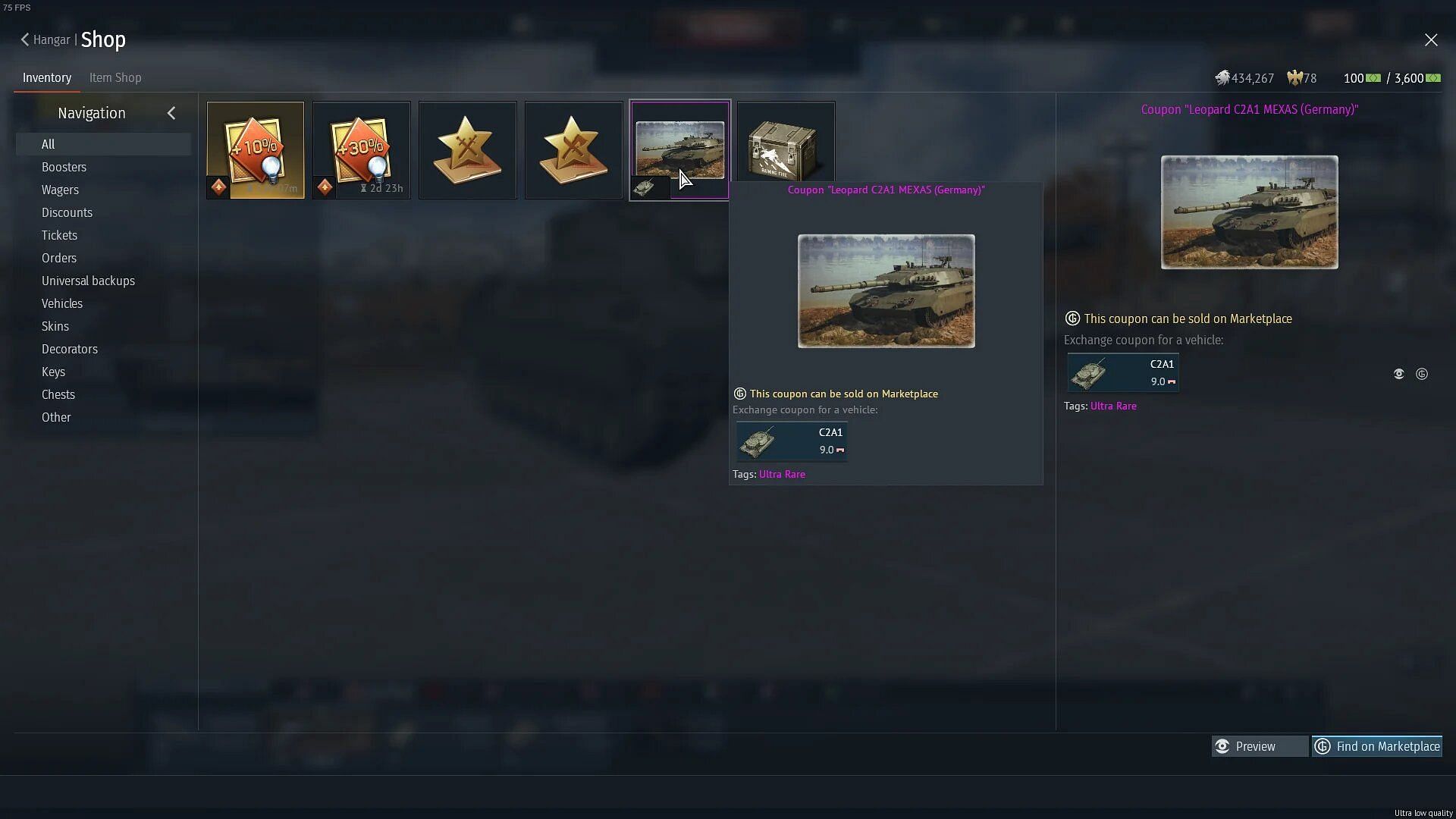 It is ideal to know everything about the vehicle before purchasing it. (Image via War Thunder)