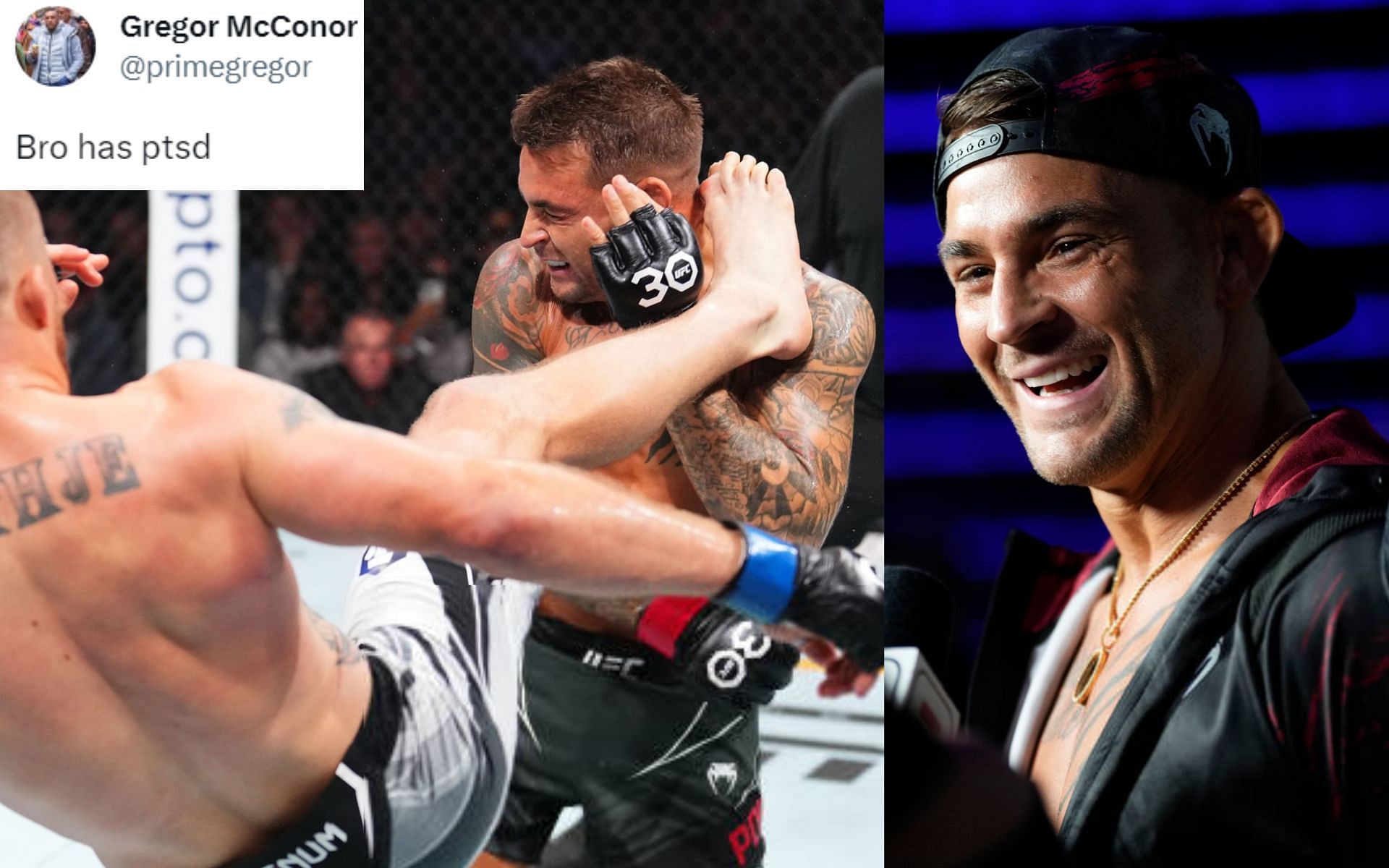 Dustin Poirier poking fun at headkick KO loss to Justin Gaethje has fans in splits