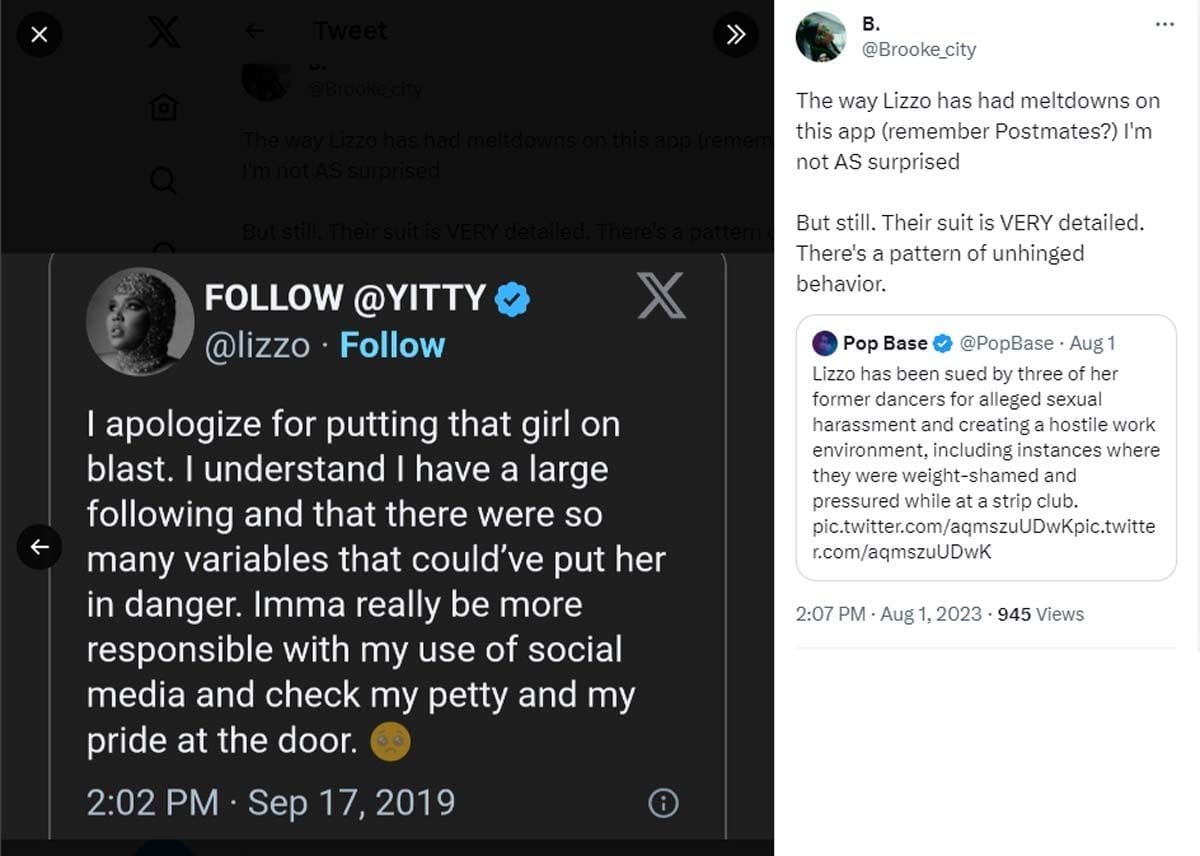 "Ive been side eyeing her since" Lizzo's Postmates drama resurfaces