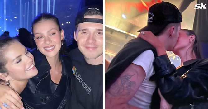 Brooklyn Beckham shares loved-up snap with wife Nicola Peltz as pair hang out with Selena Gomez