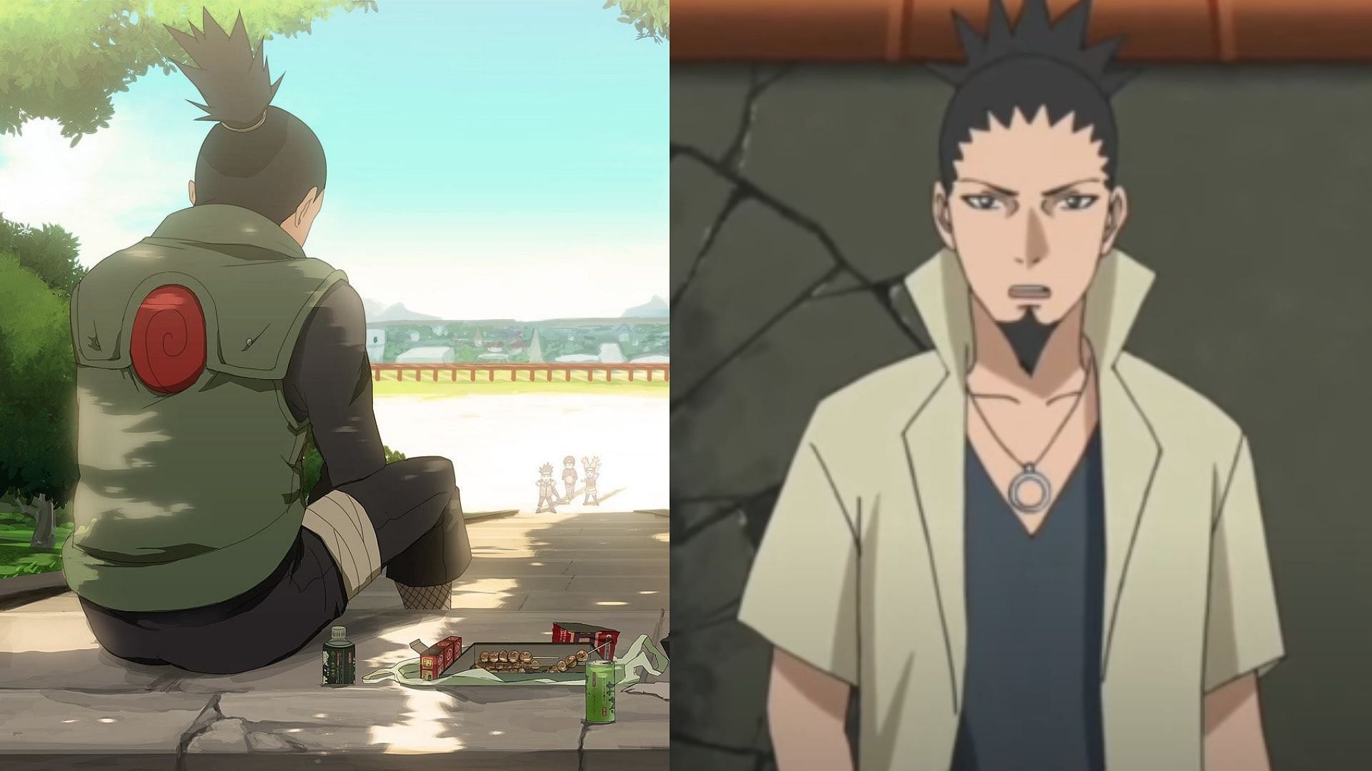 Shikamaru Nara as shown in the anime ( images via Shueisha )