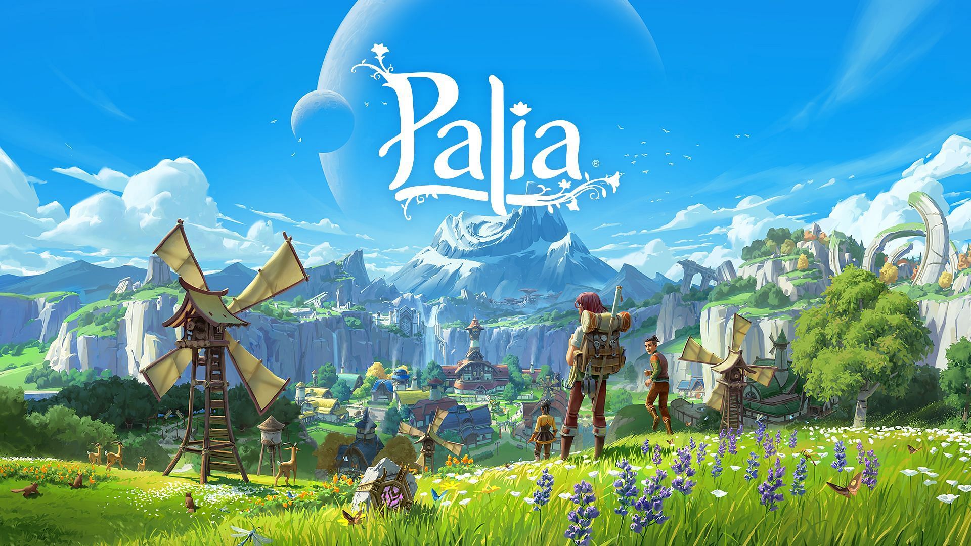 Palia logo along with several characters.