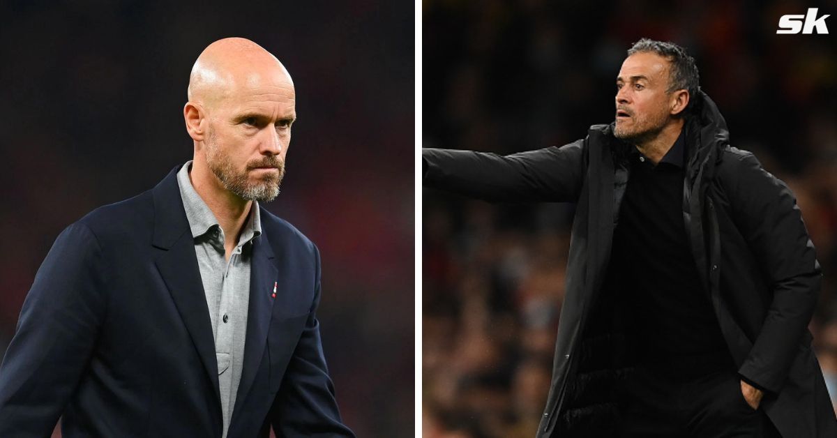 Manchester United manager Erik ten Hag and PSG boss Luis Enrique