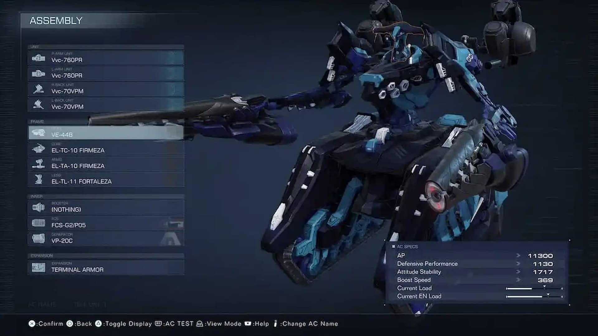 Use the VVC-760PR for this Armored Core 6 build (Image via FromSoftware)