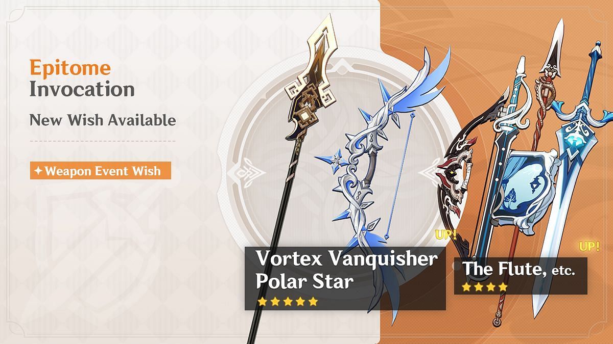 The Epitome Invocation weapons banner for Version 4.0 Phase II (Image via HoYoverse)