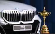 The Ryder Cup trophy on display during the 2023 BMW International Open
