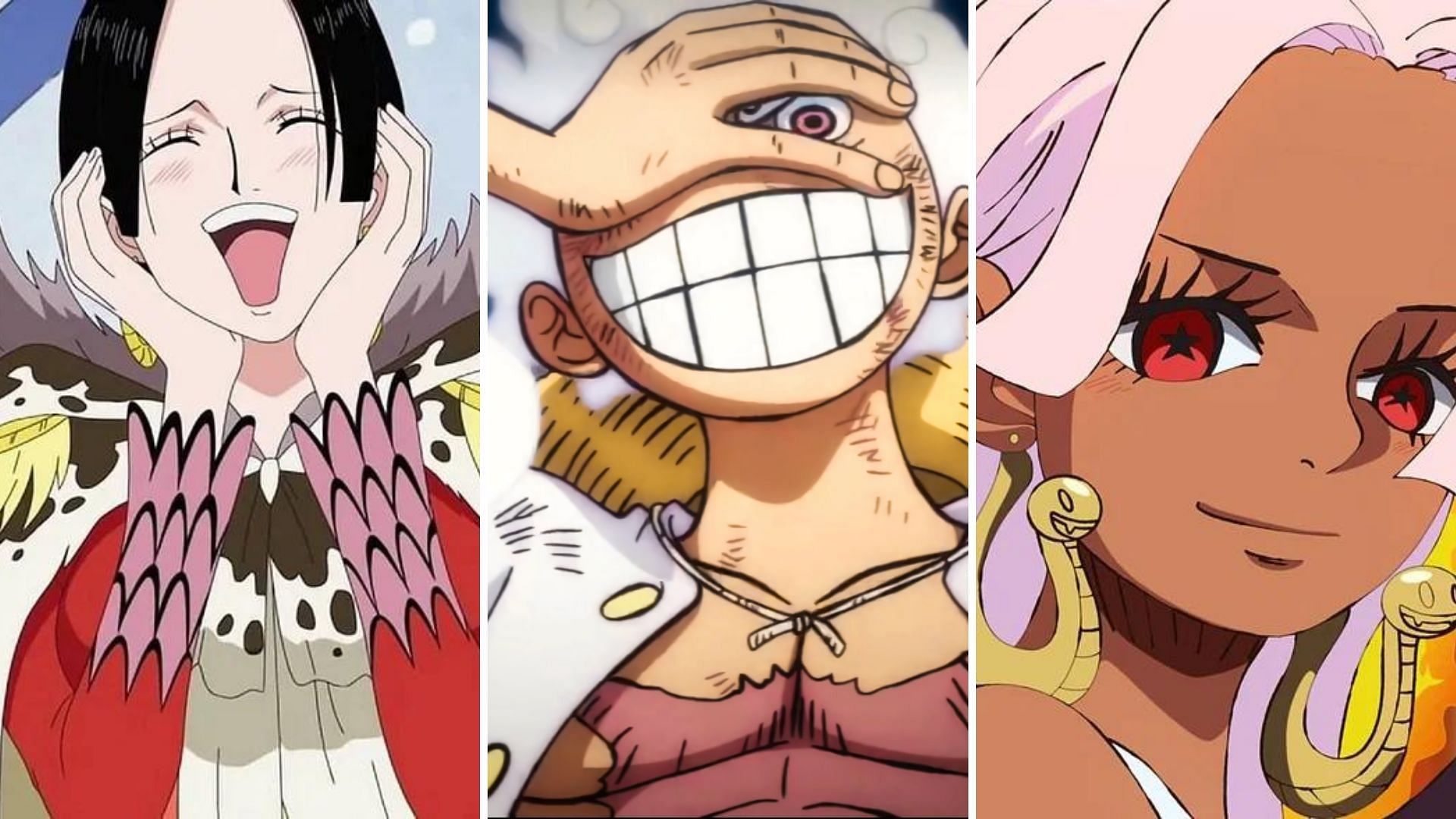 Boa Hancock, Luffy and S-Snake (Image via Toei Animation and Shueisha/ Eiichiro Oda)