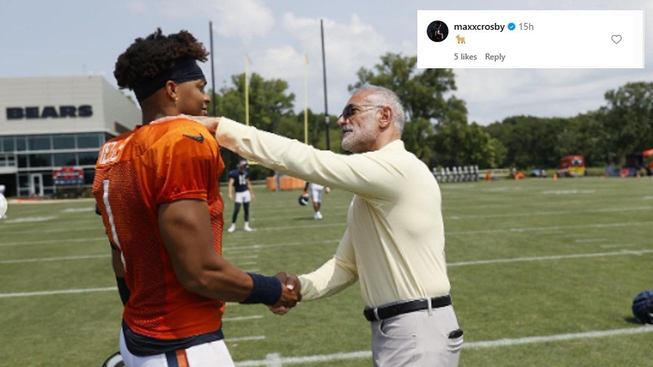 Raiders defensive end Maxx Crosby gaves his seal of approval for Justin Fields