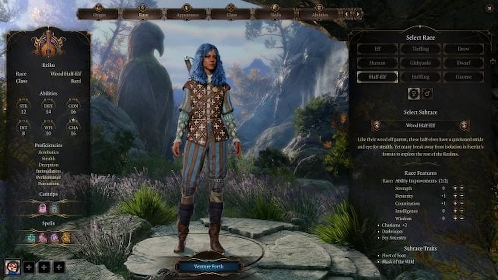 Wood Half-Elf Bard goes beyond the usual support role (Image via Larian Studios)