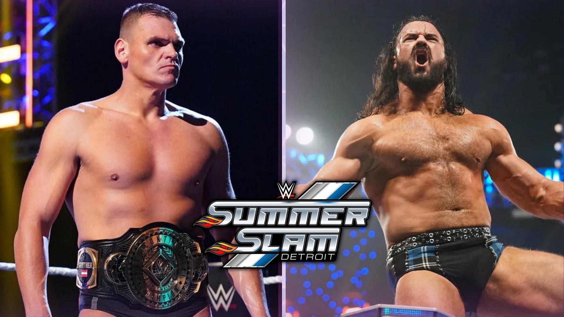 Gunther and Drew McIntyre are set to clash at WWE SummerSlam