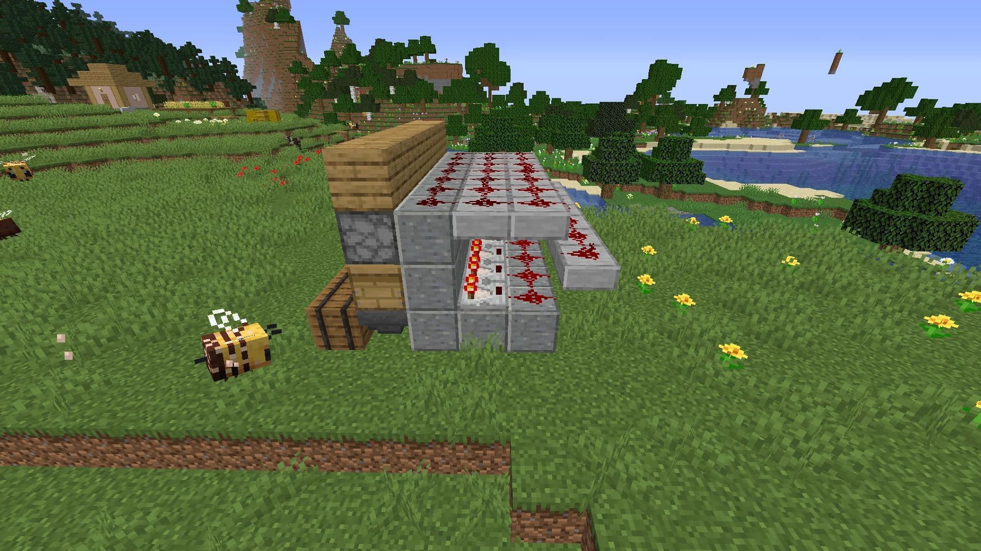 Honey farm (Image via Mojang Studios)