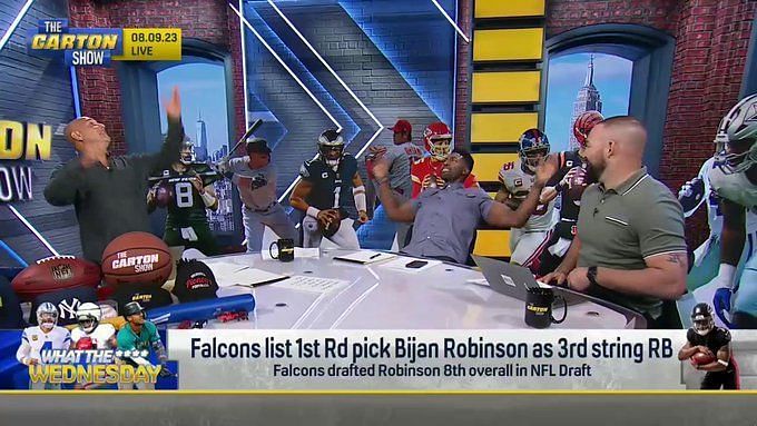 Bijan Robinson listed as third-string running back for Atlanta Falcons