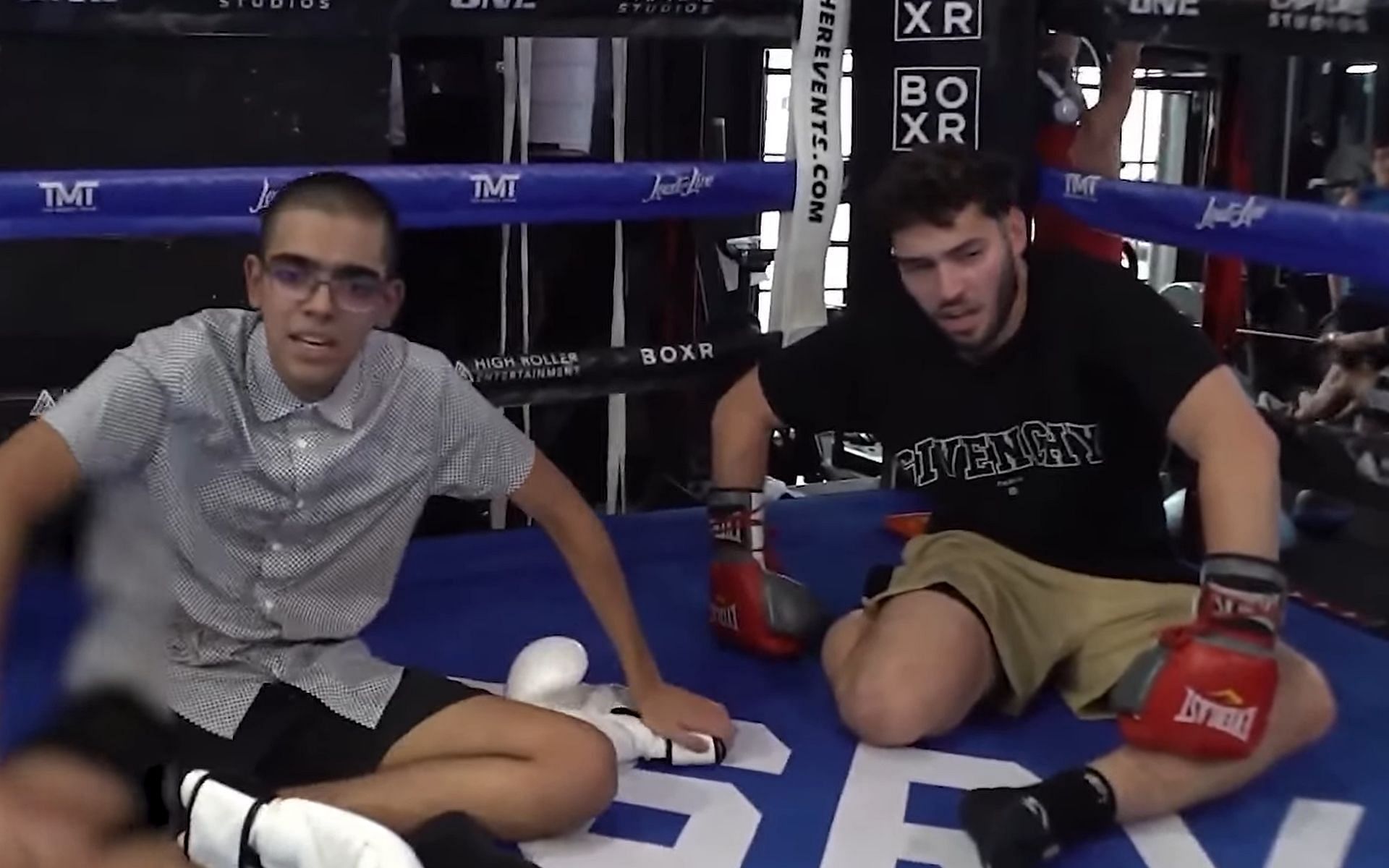 Adin Ross and N3on boxed Ryan Garcia in a 2v1 match (Image via Adin Live/YouTube)