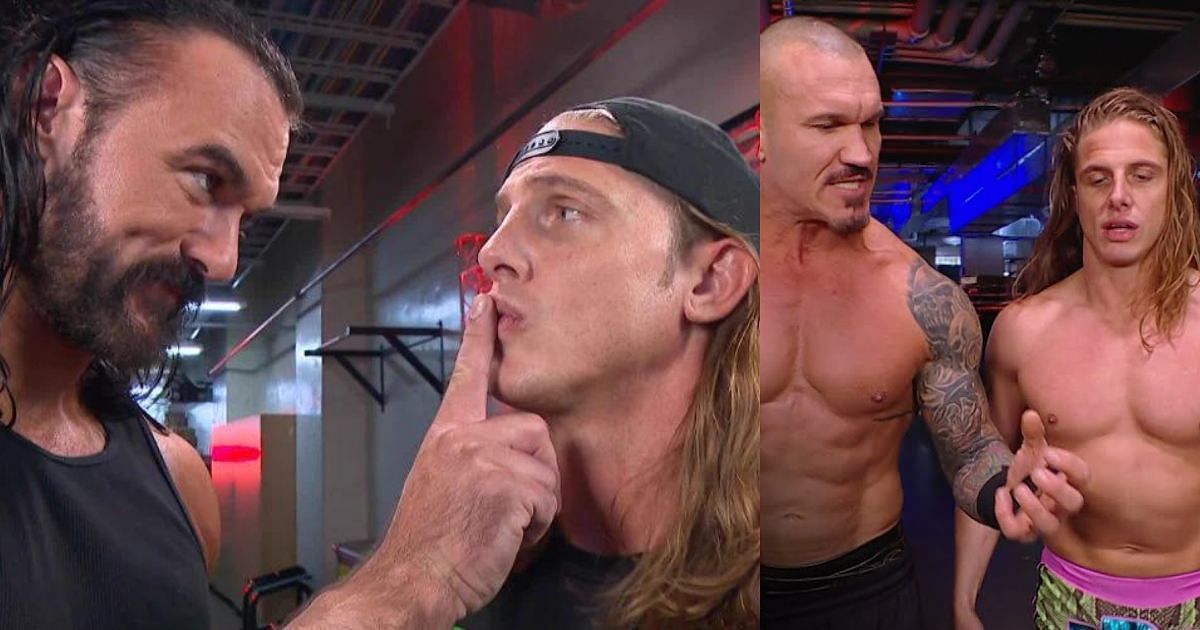 Drew McIntyre, Matt Riddle, and Randy Orton.