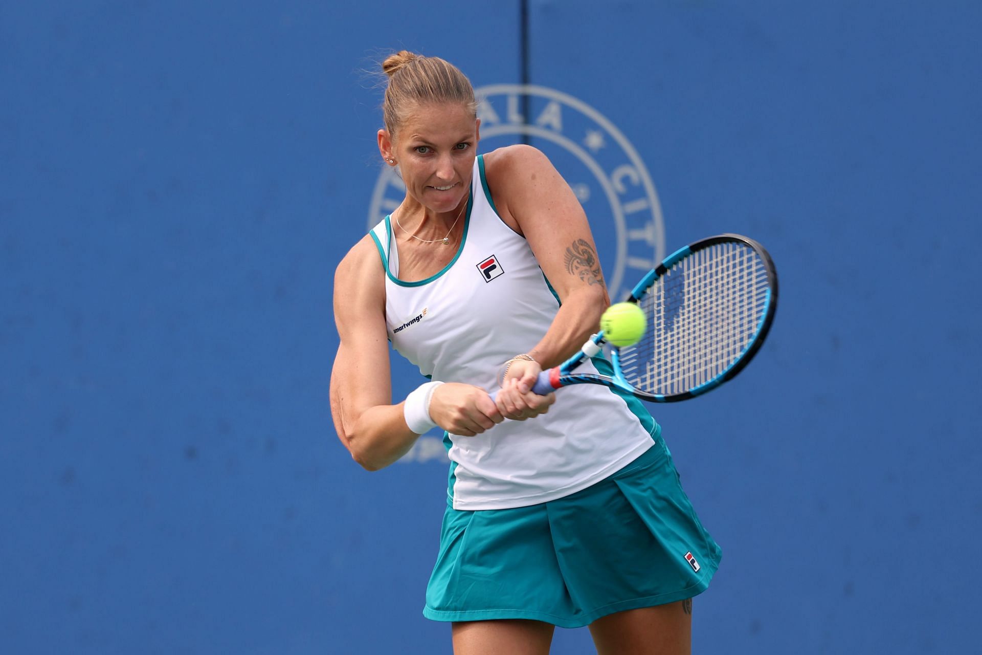 Karolina Pliskova at the 2023 Citi Open.