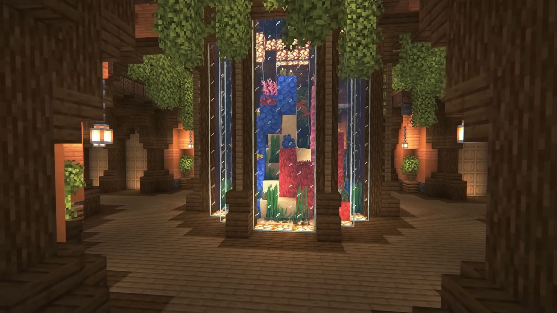 This Minecraft storage room design by BlueNerd is spectacular, to say the least (Image via BlueNerd/YouTube)
