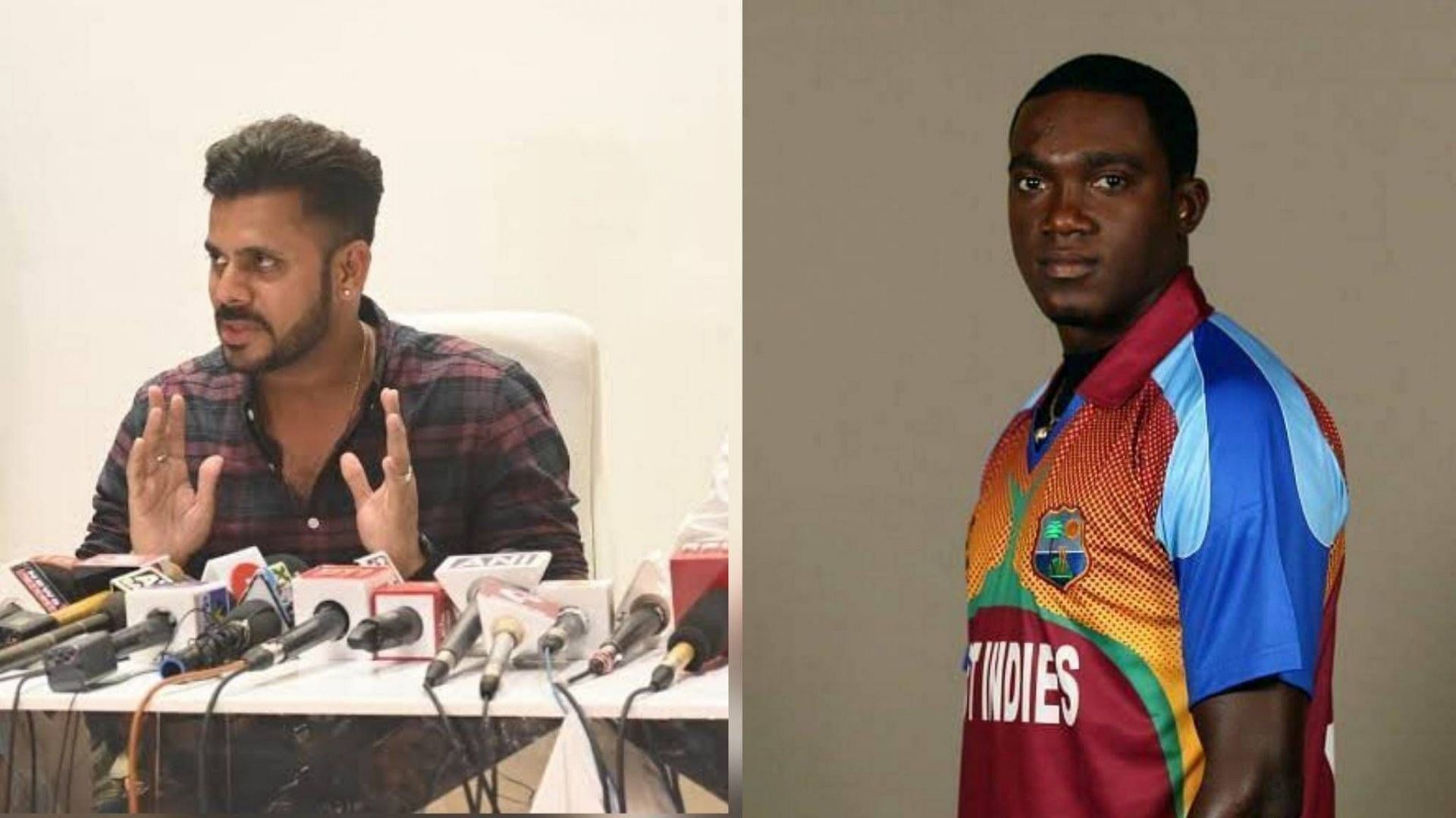 Cricketers Manoj Tiwary and Jerome Taylor