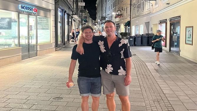 IN PHOTOS: Jonathan Toews' visit to Salzburg, Austria brings out former Hawks captain's Redbull wordplay