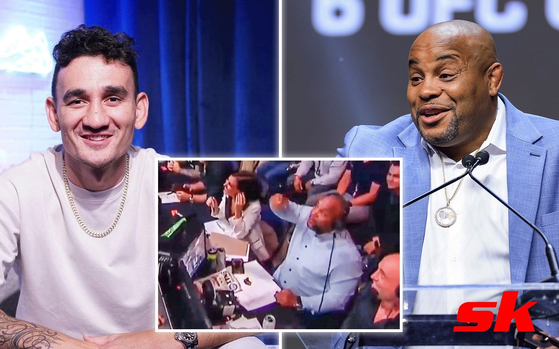 Daniel Cormier explains why Max Holloway caught him eating [Images via: @blessedmma on Instagram and @dc_mma on Twitter]