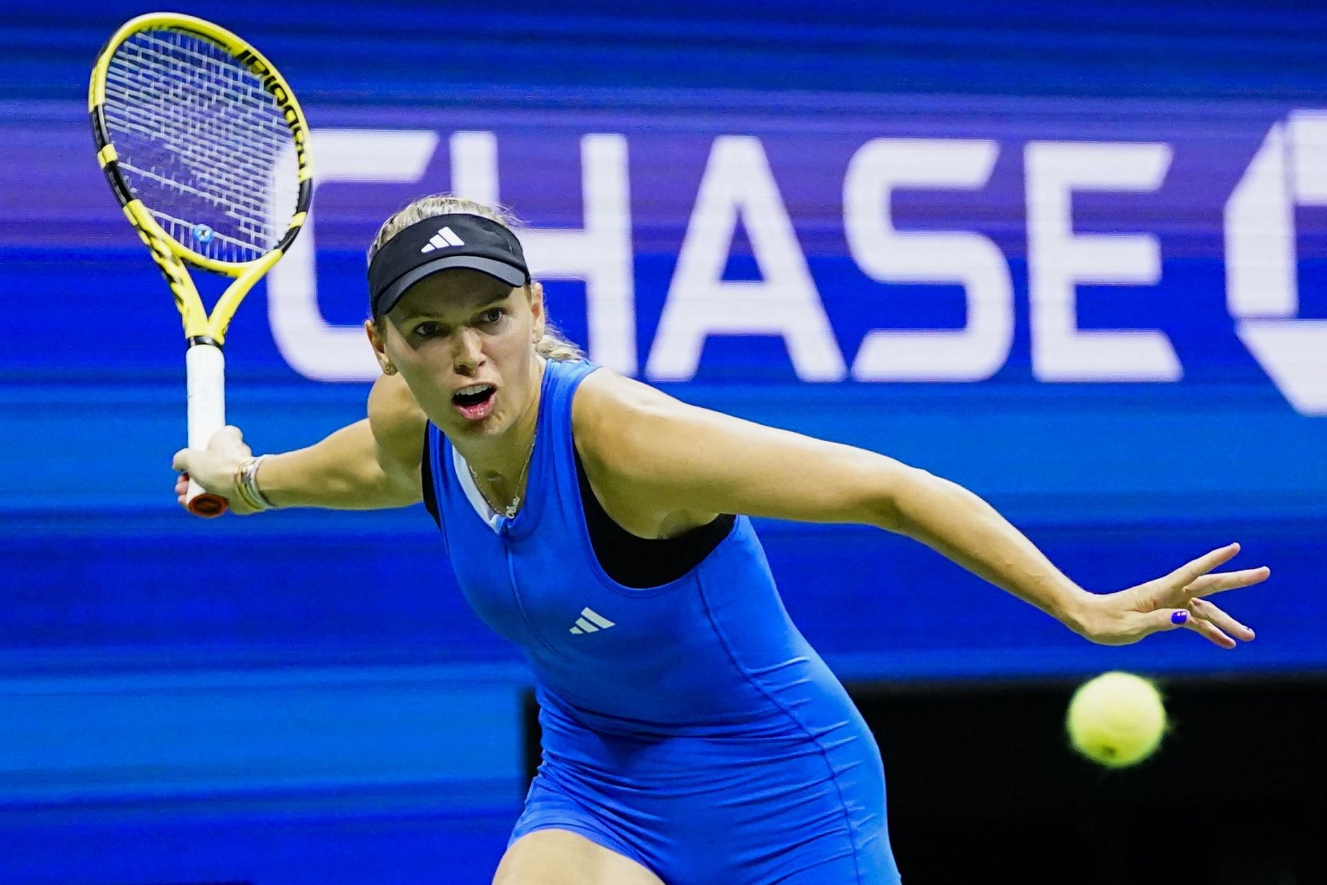 Caroline Wozniacki at the 2023 US Open.